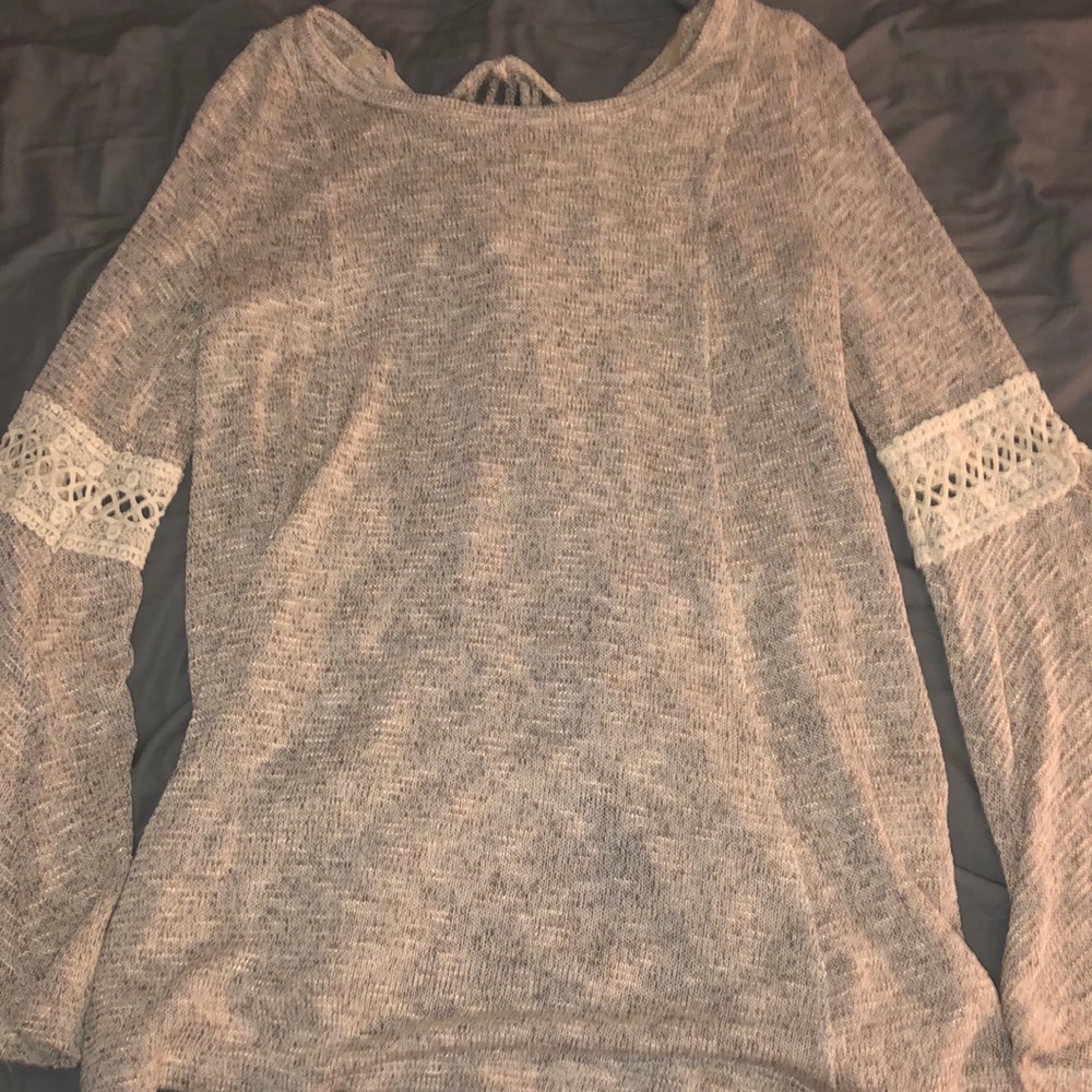 Soft knit/lace sweater!!